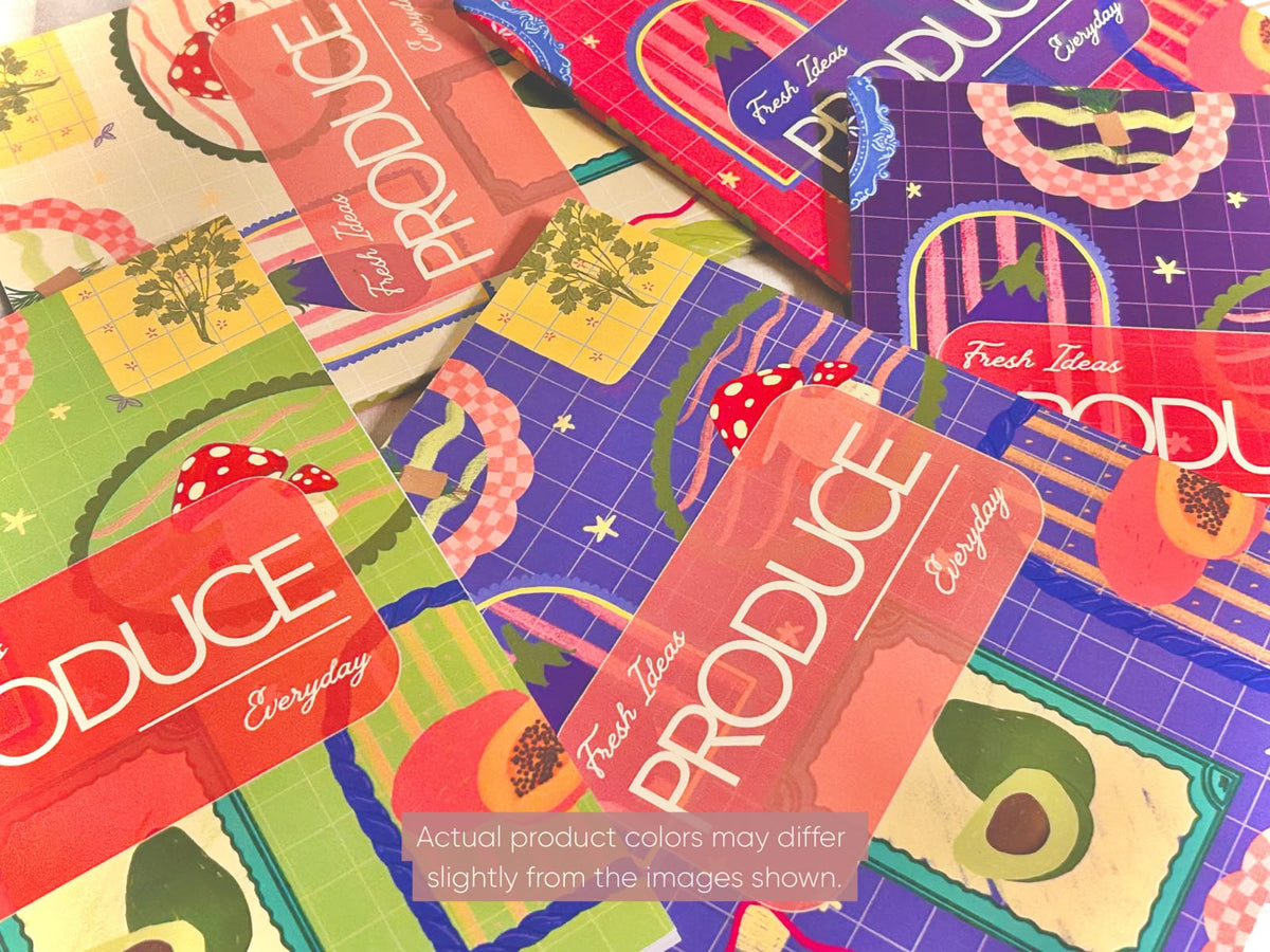 Produce Fresh Ideas Book | Illustrated Blank Notebook
