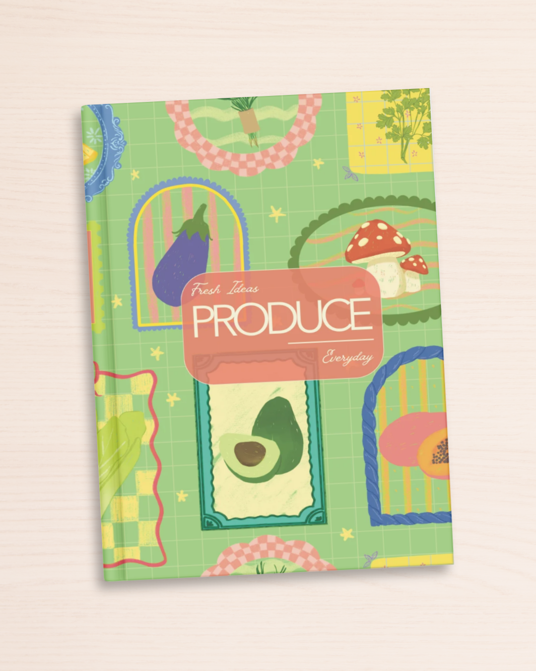 Produce Fresh Ideas Book | Illustrated Blank Notebook