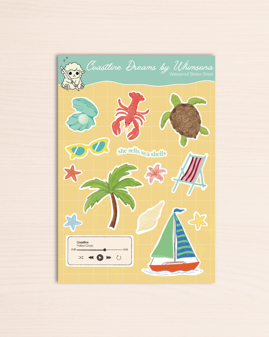 Coastline Dreams Sticker Sheet
