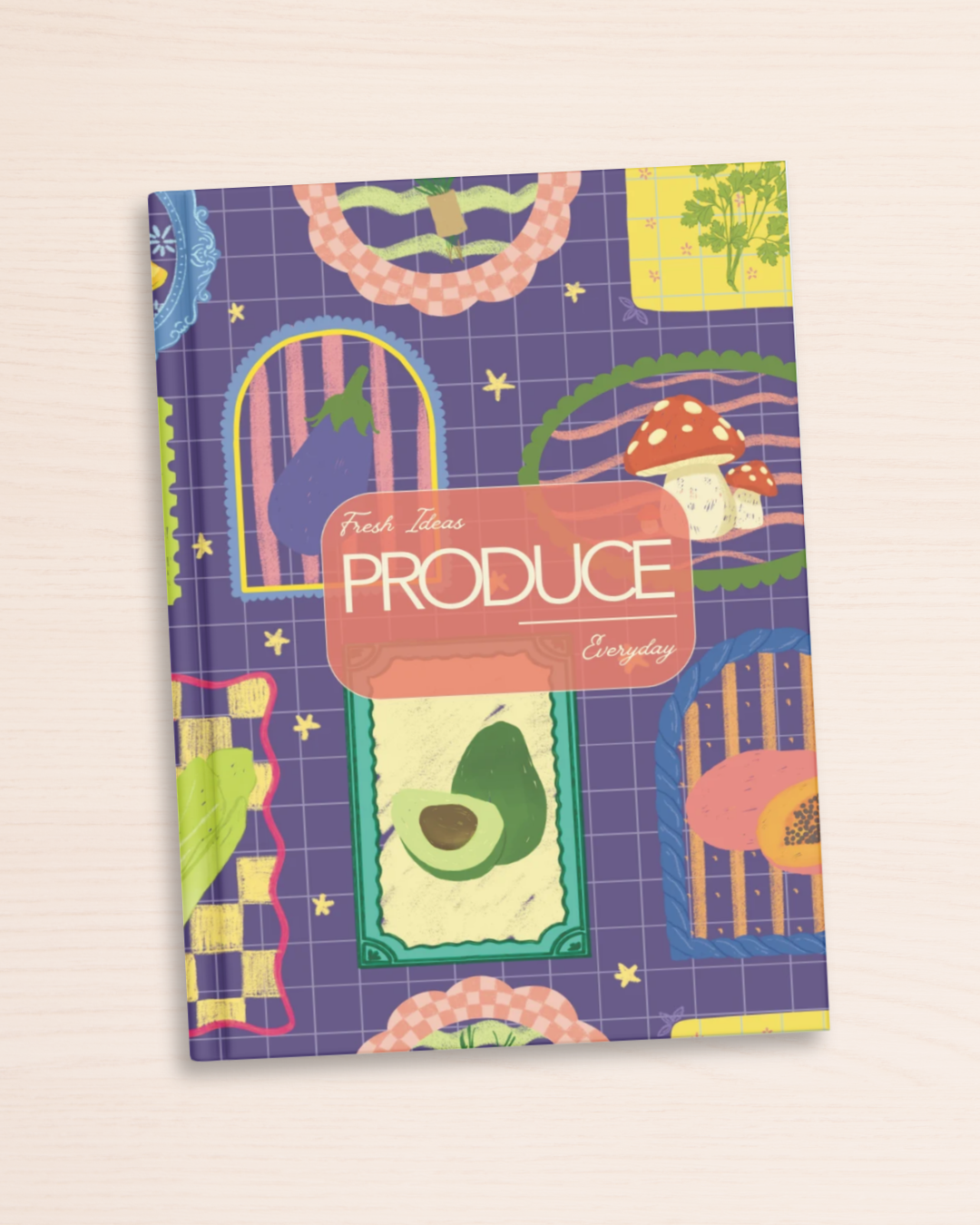 Produce Fresh Ideas Book | Illustrated Blank Notebook